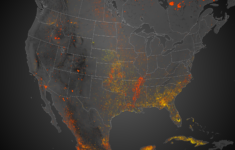 Continent On Fire Map Shows 6 Months Of Wildfires Burning North