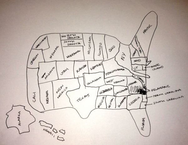 Could You Draw The United States Neatorama