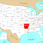 Detailed Location Map Of Arkansas State Arkansas State USA Maps