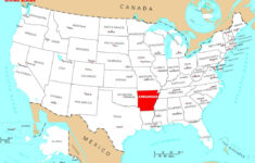 Detailed Location Map Of Arkansas State Arkansas State USA Maps