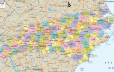 Detailed Political Map Of North Carolina Ezilon Maps