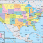 Detailed Political Map Of United States Of America Ezilon Maps