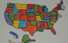 diy united states map puzzle DIY United States Map Puzzle