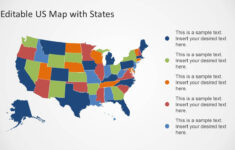 Editable US Map Template For PowerPoint With States SlideModel