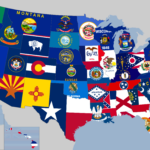 Flag Map Of United States Of America Vexillology