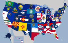 Flag Map Of United States Of America Vexillology