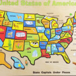 Fun Solving The United States Map Wood Puzzle Melissa Doug USA Map