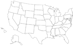 Geo Map USA Virginia