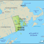 Geographical Map Of Rhode Island And Rhode Island Geographical Maps