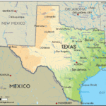 Geographical Map Of Texas And Texas Geographical Maps