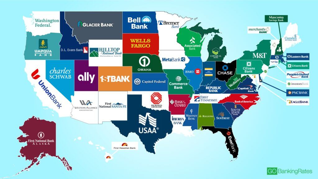 Here Is The Biggest Bank In Every State GOBankingRates