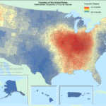 Hotspot Visualization Of Unoriginal County Names In The United States