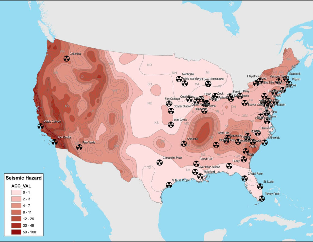 Nuclear Power Plants USA Map | Printable Map Of USA