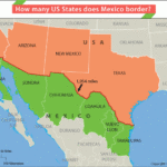 How Many US States Does Mexico Border Answers Usa Map Map Mexico Map