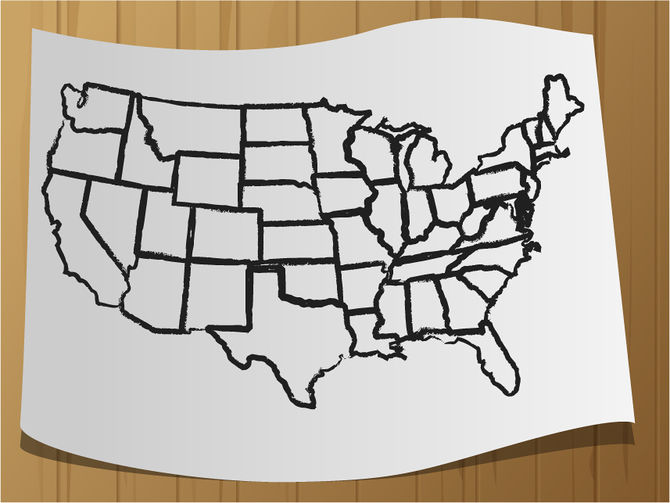 How To Draw A Map Of The USA 9 Steps with Pictures WikiHow