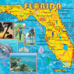 Illustrated Tourist Map Of Florida