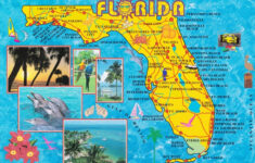 Illustrated Tourist Map Of Florida