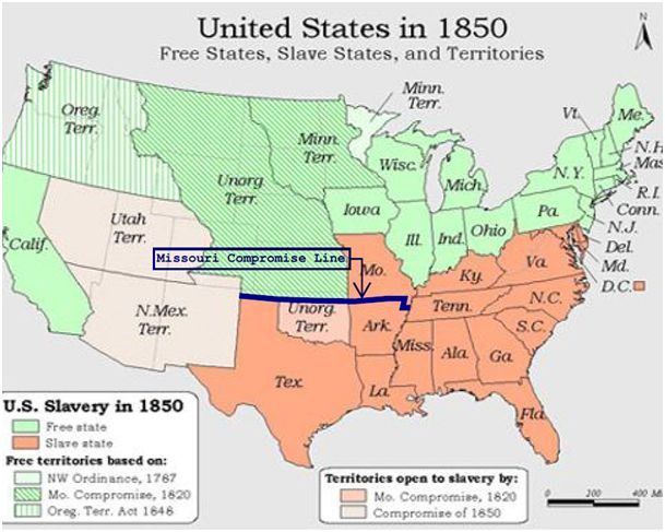 Image Result For Map Of The United States 1850 Mexican American War 
