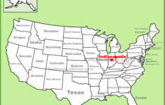 Indianapolis Location On The U S Map