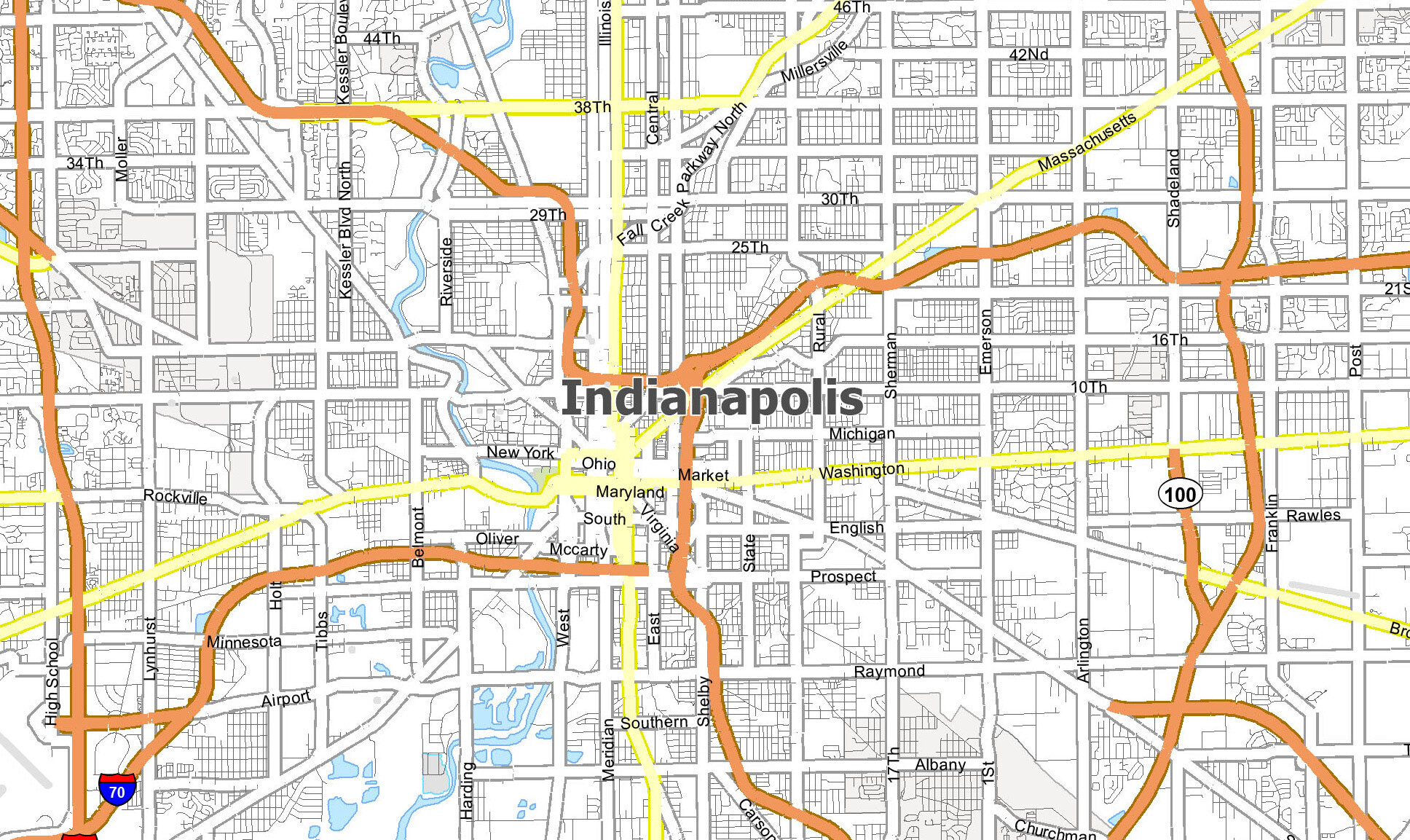 Indianapolis Map Indiana GIS Geography