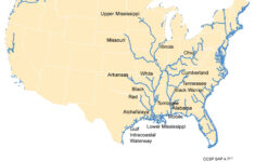 Inland Waterways Of The Continental United States Map Map Geo Waterway