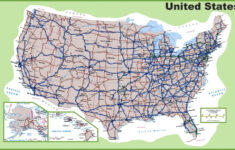 interstate highway map united states and travel information printable Interstate Highway Map United States And Travel Information Printable