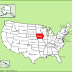 Iowa Location On The U S Map
