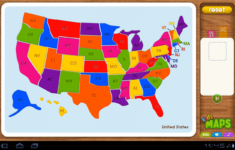 Kids Maps U S Map Puzzle Game Kindle Tablet Edition Amazon co uk