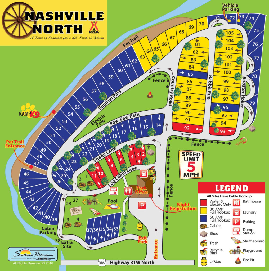 Koa Campground Map USA | Printable Map Of USA