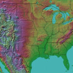 Landform Map Of The United States