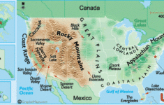 Landforms Of The United States Of America And USA Landforms Map