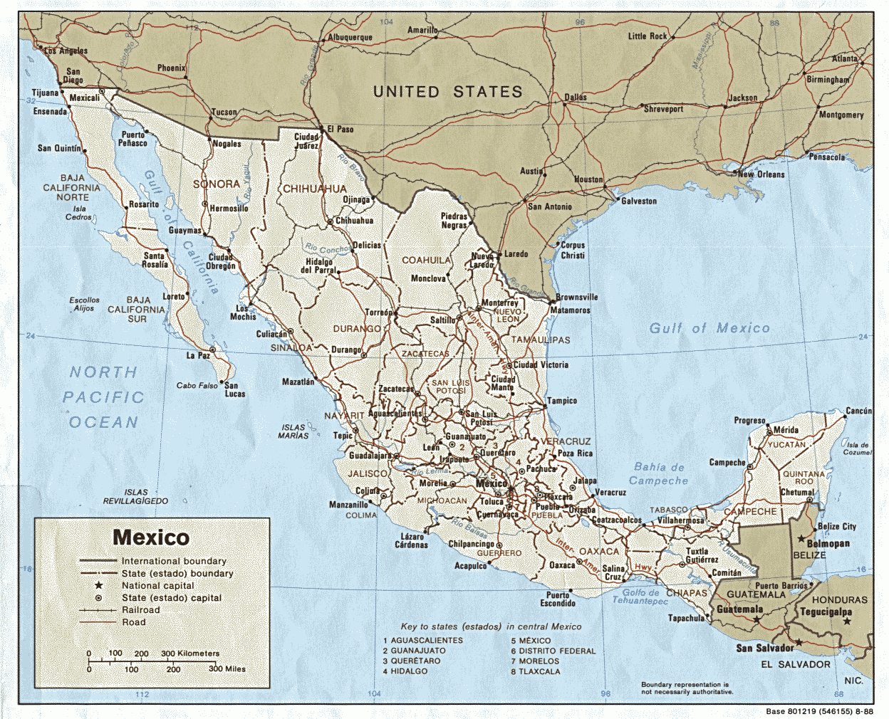 Landkarte Mexiko politische Karte Weltkarte Karten Und 