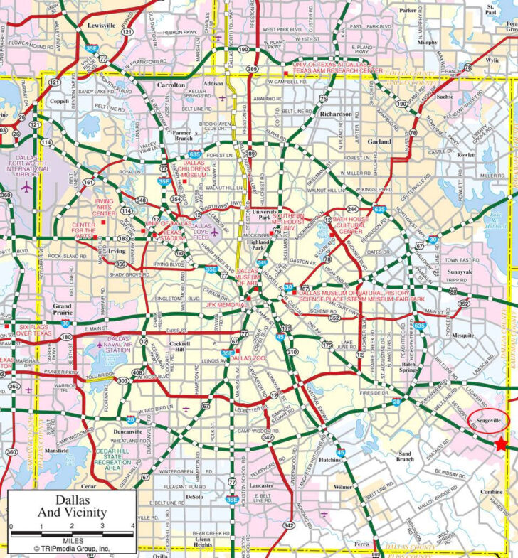 Map Of USA Dallas