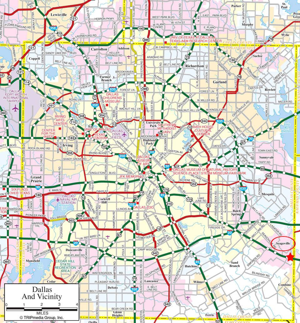 Large Dallas Maps For Free Download And Print High Resolution And 