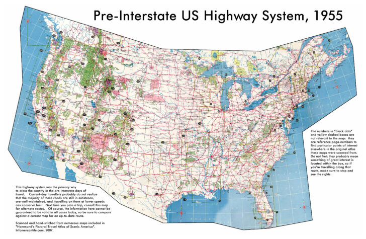 Map Of USA With Highways