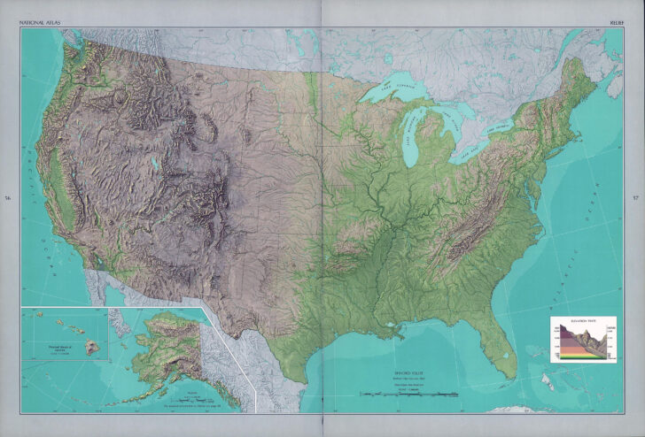 Shaded Relief Map USA