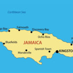 Large Map Of Jamaica With Major Cities Jamaica North America