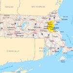 Large Map Of Massachusetts State With Relief Highways And Major Cities