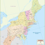 Large US Northeast Region Map HD Image 2000 X 2256 Pixel Northeast