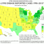 Lyme Disease Association Map Of Total U S Lyme Disease Cases