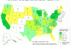 Lyme Disease By State Map Printable Map