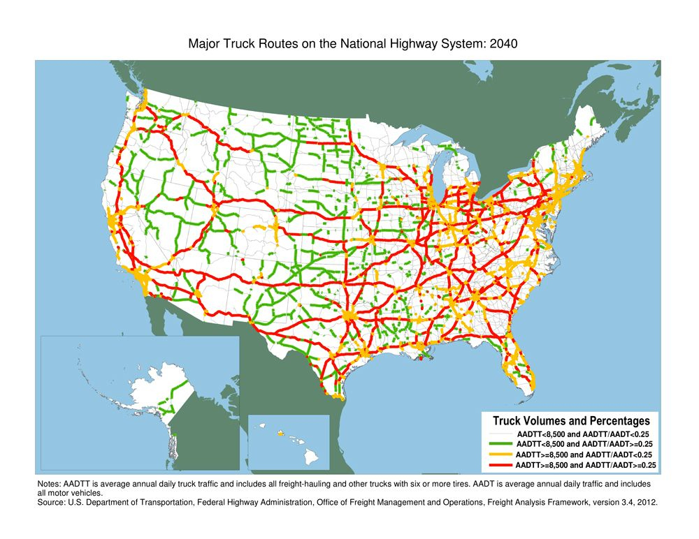 Trucker Convoy USA Route Map | Printable Map Of USA