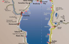 Map Lake Tahoe Share Map