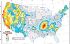 Map Of Earthquake Probabilities Across The United States American