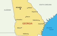 Map Of Georgia Guide Of The World