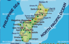 Map Of Guam Island In USA Welt Atlas de