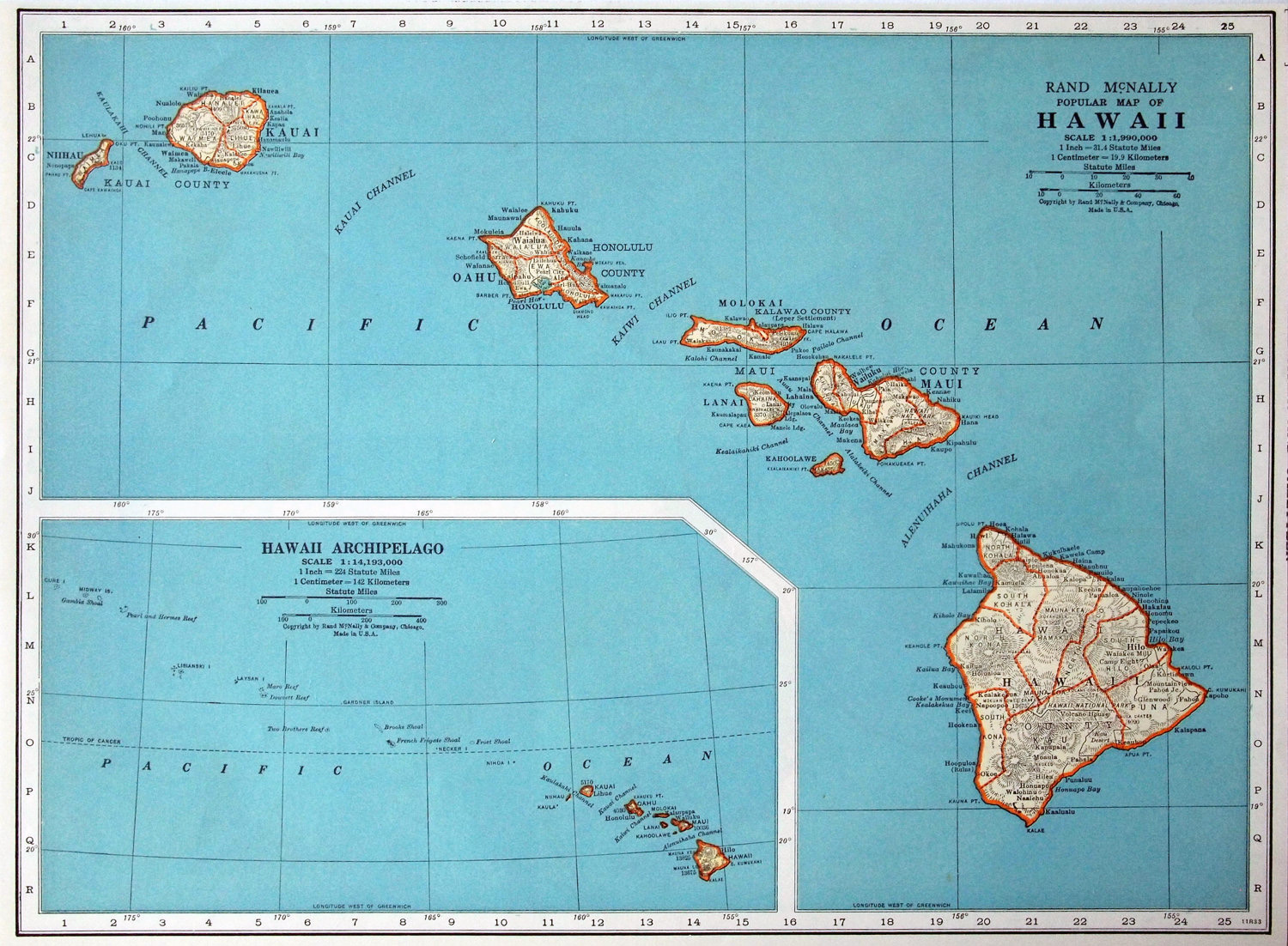 Map Of Hawaii State Hawaii State USA Maps Of The USA Maps 