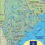Map Of Maine State Section In United States USA Welt Atlas De