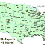 Map Of Major Us Airports Hazard Map Airport Map Map