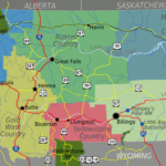 Map Of Montana Overview Map Regions Worldofmaps Online Maps